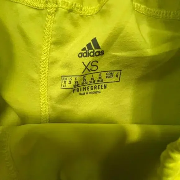 adidas Women's Bright Yellow 3” Athletic Shorts - Picture 5 of 6